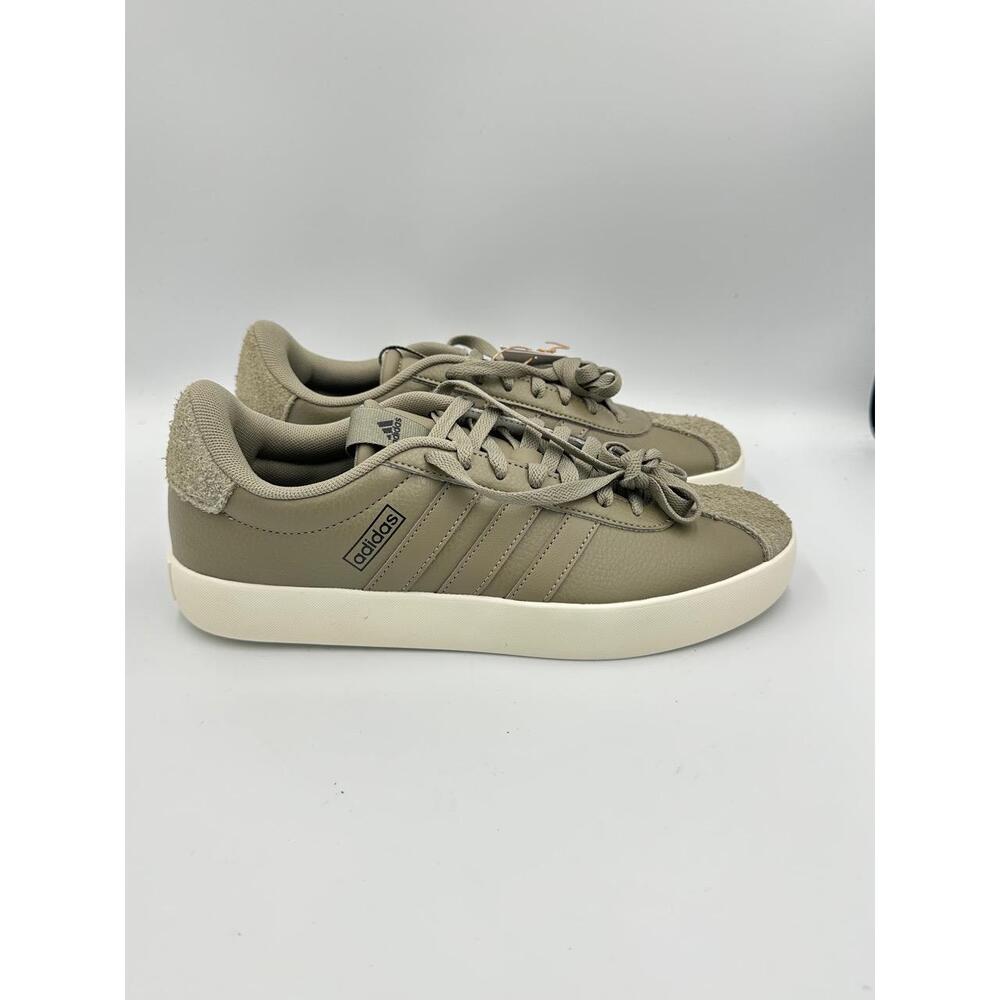 NWT Adidas VL Court 3.0 IH4800 Sneakers Mens 9 Olive Clay LowTop Rubber Sole - Picture 4 of 9